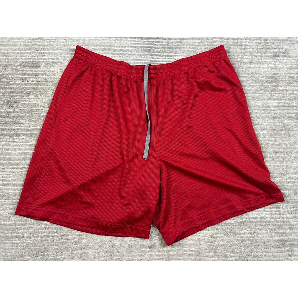 Starter Athletic Shorts Mens XL Red Classic Red RM05101 Mesh Drawstring Pockets